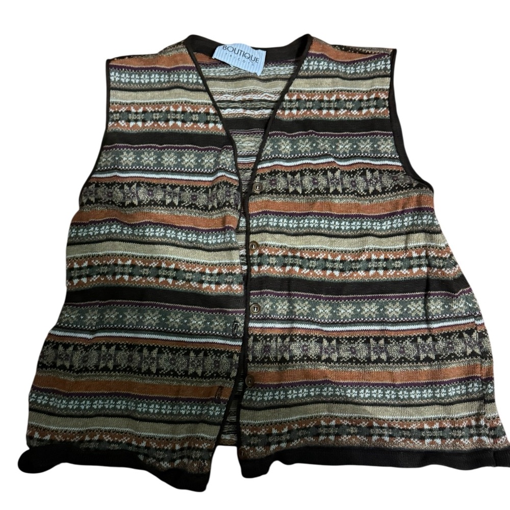 Multicolor Patterned Vest